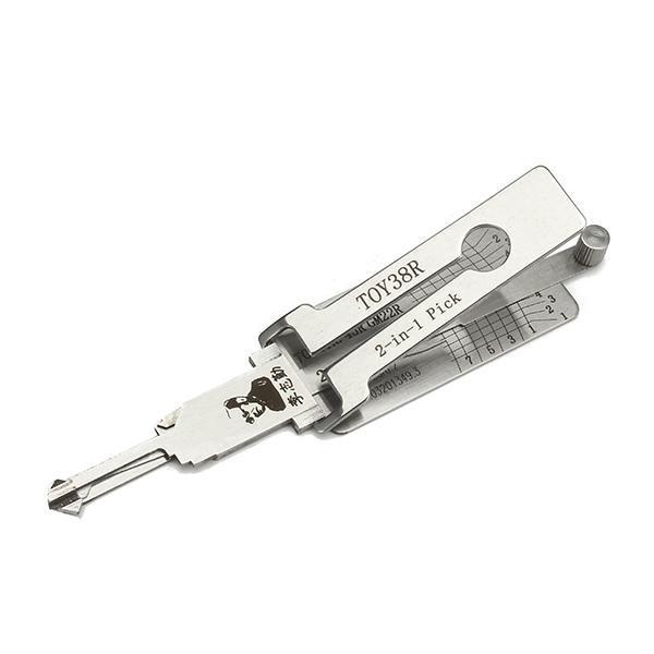 Original Lishi ORIGINAL LISHI: Toyota TOY38R DH4R 8-Cut 2-in-1 Pick/Decoder OLS-2IN1-TOY38R